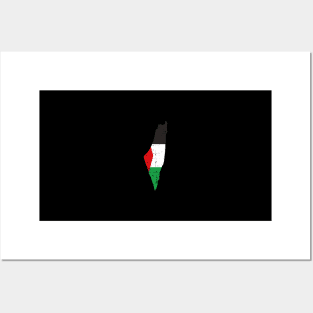 The Palestine Map And Flag - Falastine Wants Freedom Posters and Art